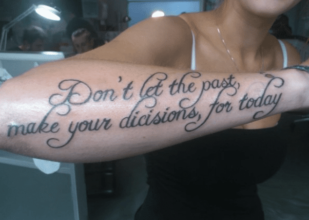 When that “oops” is permanent. #tattoos #fail #misspelling