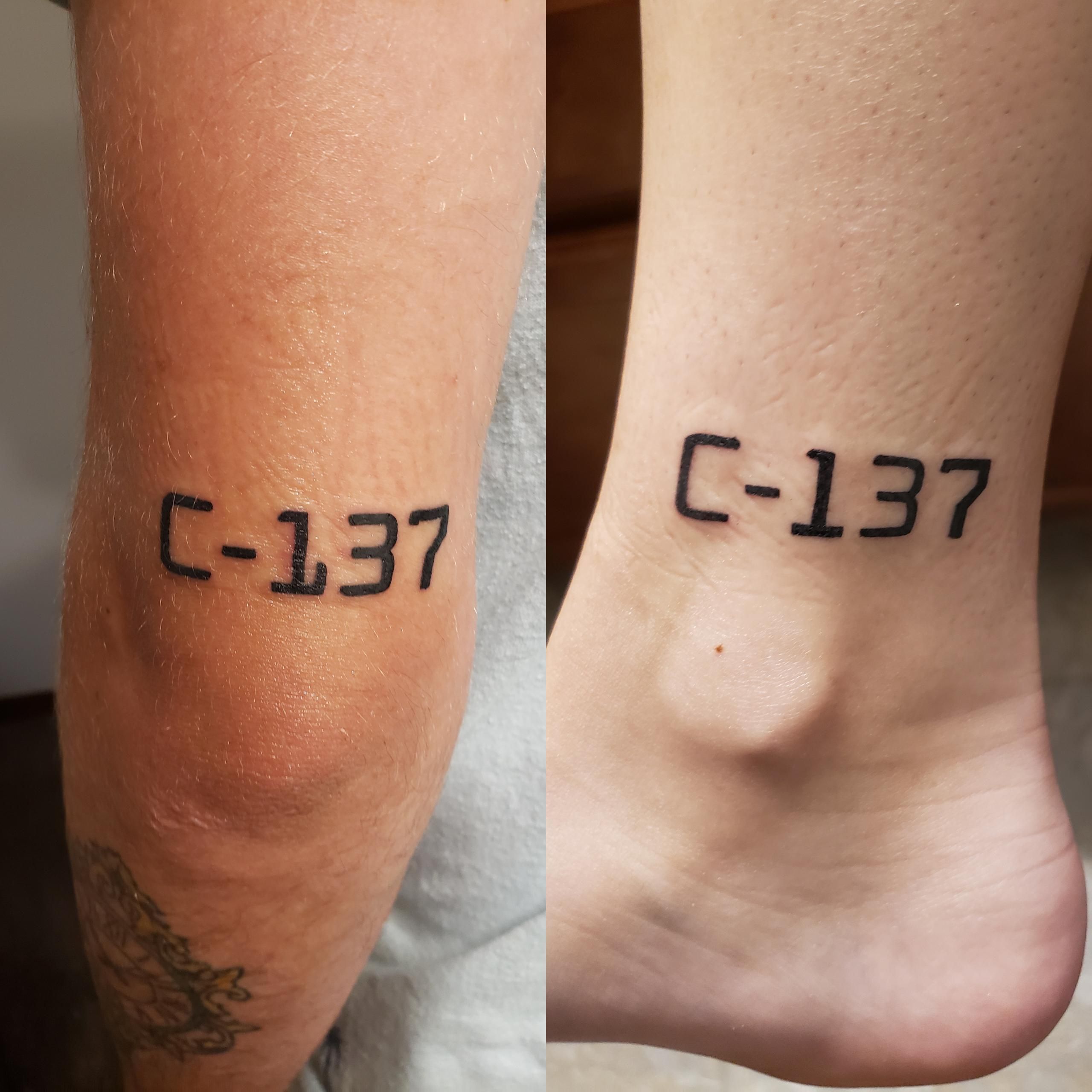 BF and I got C-137 tattoos ready for season 4! #rickandmorty #rick #picklerick #morty…