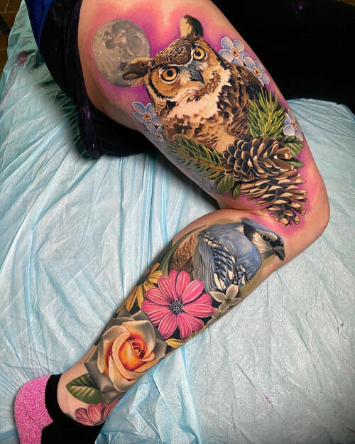 owl blue jay https tattoo ideas com owl blue jay