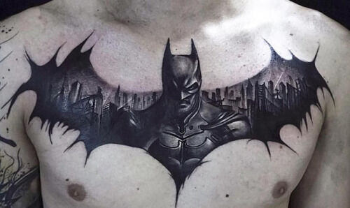 batman inspired tattoo www trendingtattoo com