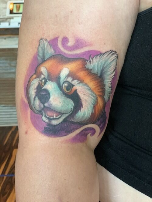 red panda by jessica poole at rebel rebel tattoo in dayton ohio