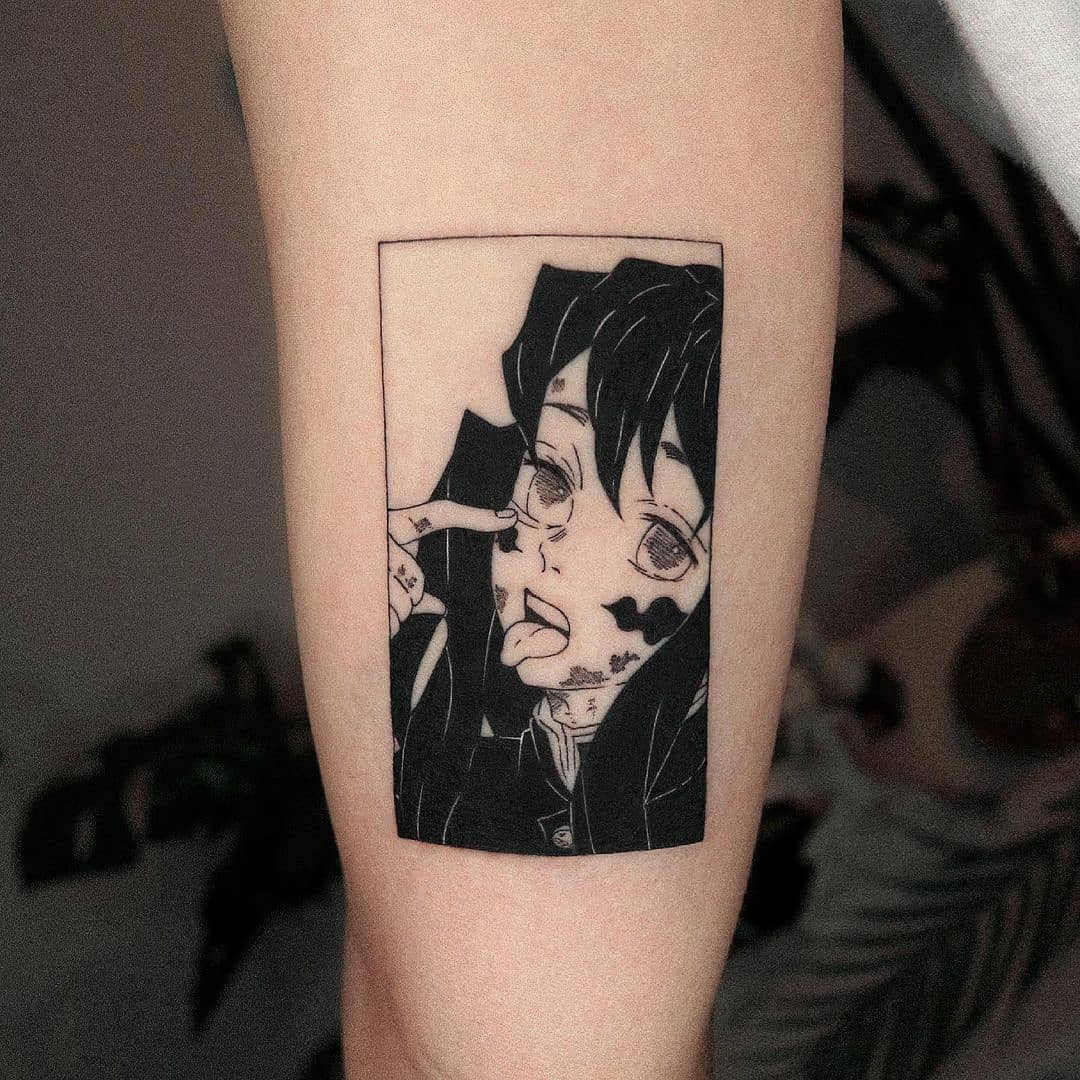 Demon Slayer tattoos done by Omantattooer from Seoul Korea