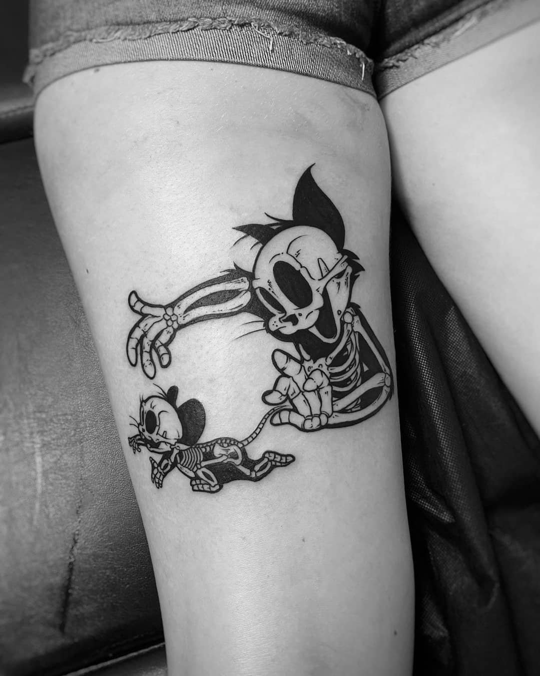 Tom amp Jerry tattoo by © Roy Veksler