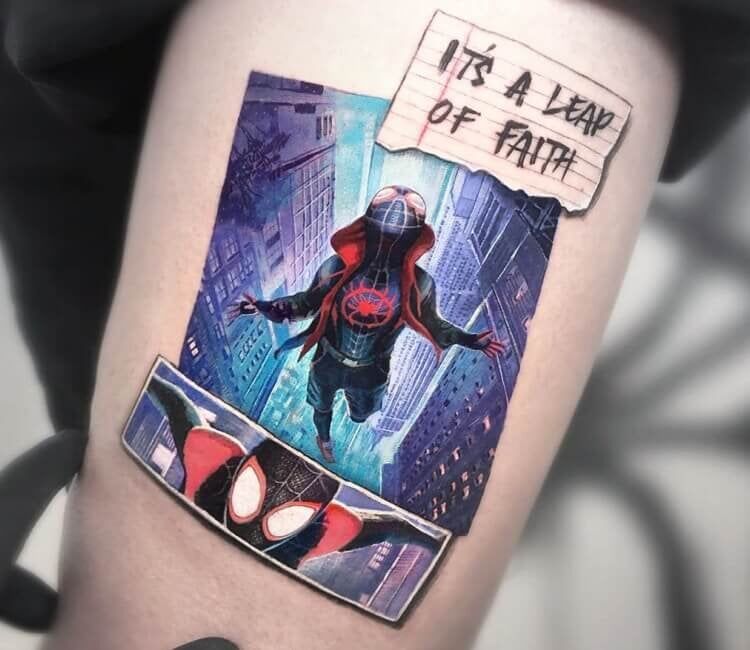 Spider Man tattoo by Eden Kozo