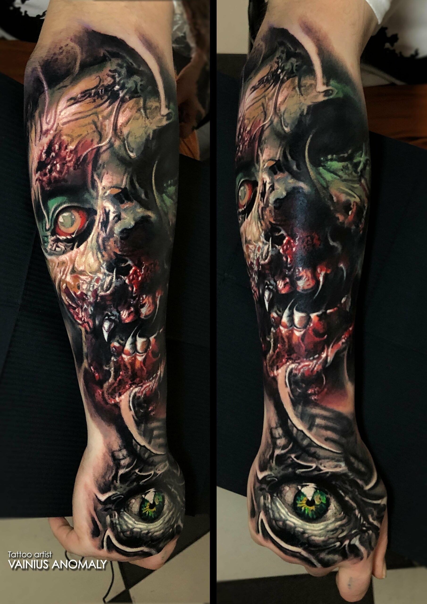 Zombie tattoo by Vainius Anomaly @vainiusart Vilnius Lithuania scaled
